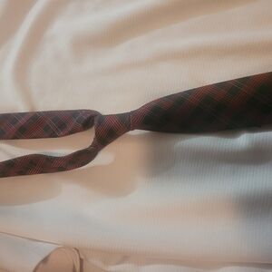 Red and Green Plaid Necktie